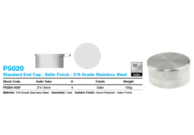 p5020_sf_standard_end_cap_dimensions